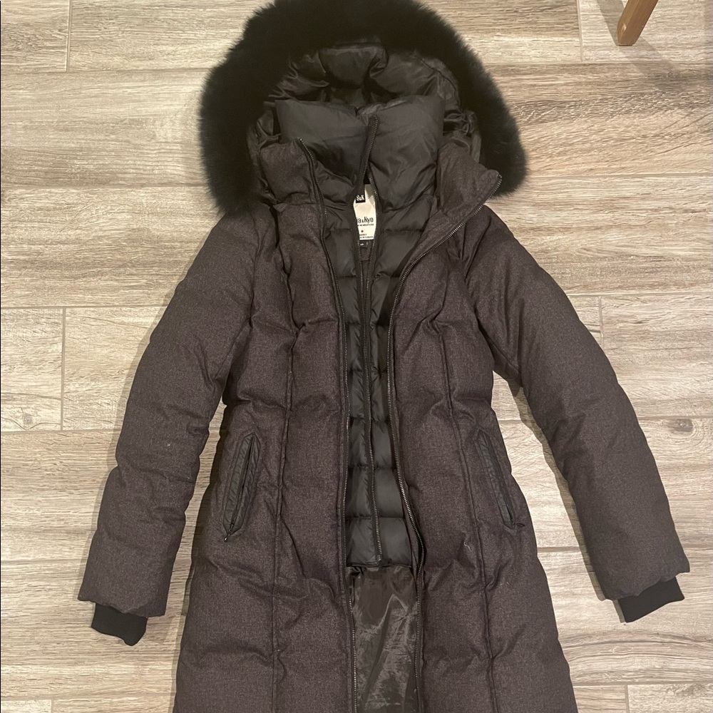 Soia & Kyo Down coat with fur collar - Small